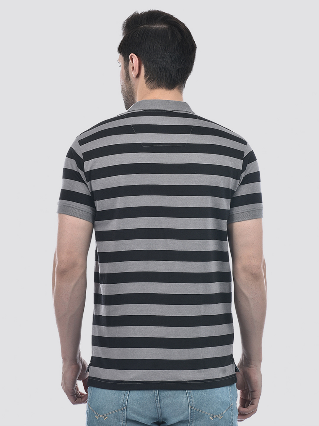 Numero Uno Men Sustainable Striped Polo T-Shirt